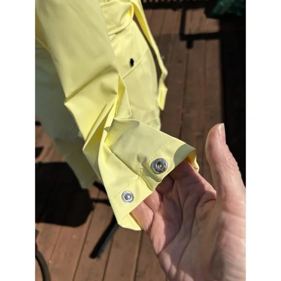Rains Women's Rain Jacket, color Straw Yellow, Waterproof, Size Medium, NWT - Picture 5 of 11